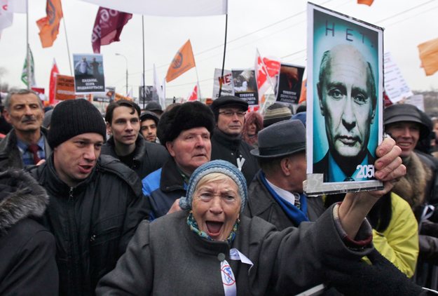 Protestos em Moscovo