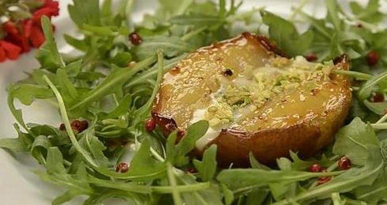 Peras gratinadas