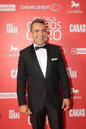 O ator Pedro Alves, responsável por alguns dos sketches que animaram a Gala dos Globos de Ouro.
